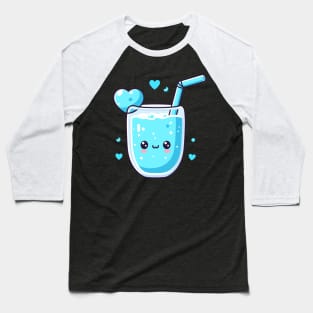 Cute Kawaii Blue Lagoon Cocktail Drink Art | Cute Food Design for Kawaii Lovers Baseball T-Shirt